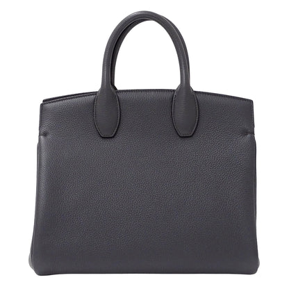 Ferragamo フェラガモ ステューディオバッグ 2wayバッグ グレー レザー レディース 【中古】