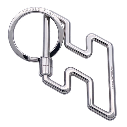 HERMES エルメス H・トゥ・スピード キーホルダー メタル シルバー レディース メンズ 【中古】