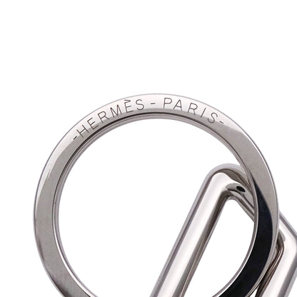 HERMES エルメス H・トゥ・スピード キーホルダー メタル シルバー レディース メンズ 【中古】