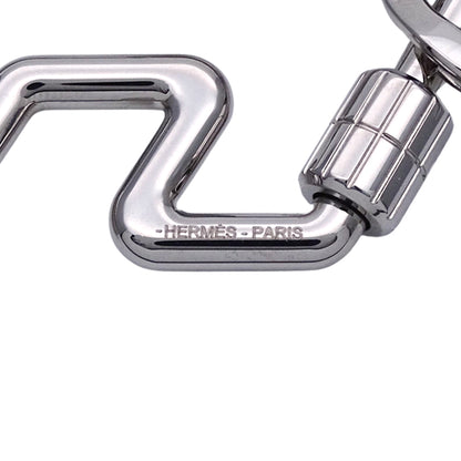 HERMES エルメス H・トゥ・スピード キーホルダー メタル シルバー レディース メンズ 【中古】
