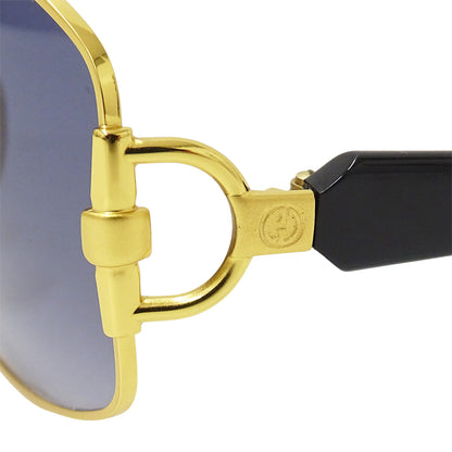 GUCCI グッチ サングラス ブルー ブラック GG2266 N S レディース メンズ 【中古】