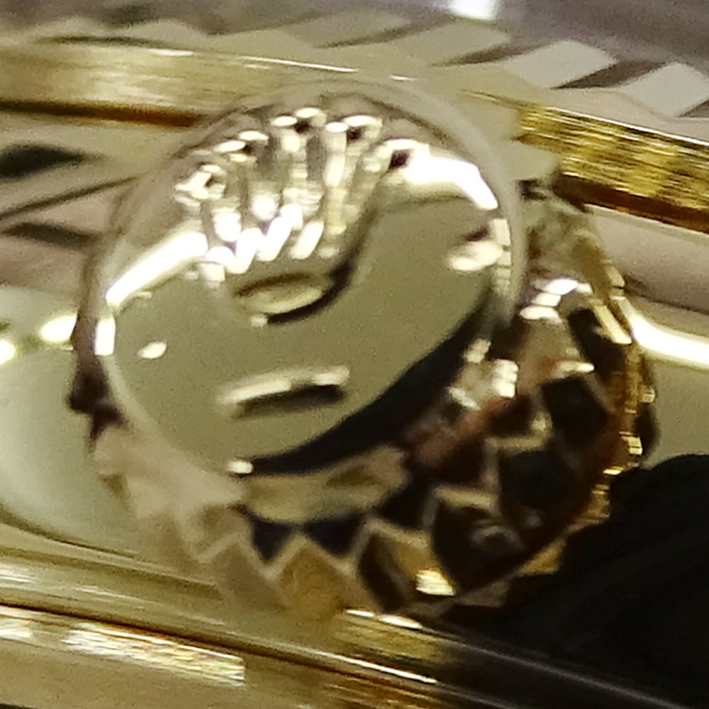 ROLEX ロレックス オイスターパーペチュアル デイト 15238 L番 メンズ 腕時計 自動巻き AT 750YG 18K 金無垢 ゴールド ホワイト OH・ 磨き済み 【中古】