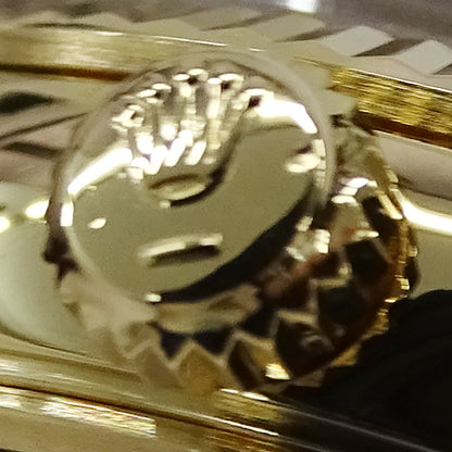 ROLEX ロレックス オイスターパーペチュアル デイト 15238 L番 メンズ 腕時計 自動巻き AT 750YG 18K 金無垢 ゴールド ホワイト OH・ 磨き済み 【中古】