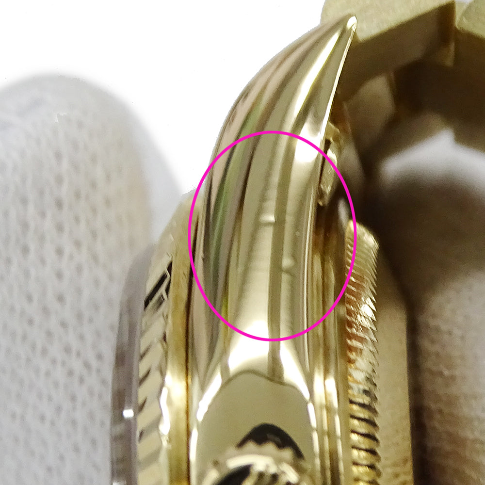 ROLEX ロレックス オイスターパーペチュアル デイト 15238 L番 メンズ 腕時計 自動巻き AT 750YG 18K 金無垢 ゴールド ホワイト OH・ 磨き済み 【中古】