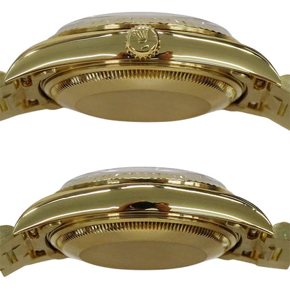 ROLEX ロレックス オイスターパーペチュアル デイト 15238 L番 メンズ 腕時計 自動巻き AT 750YG 18K 金無垢 ゴールド ホワイト OH・ 磨き済み 【中古】