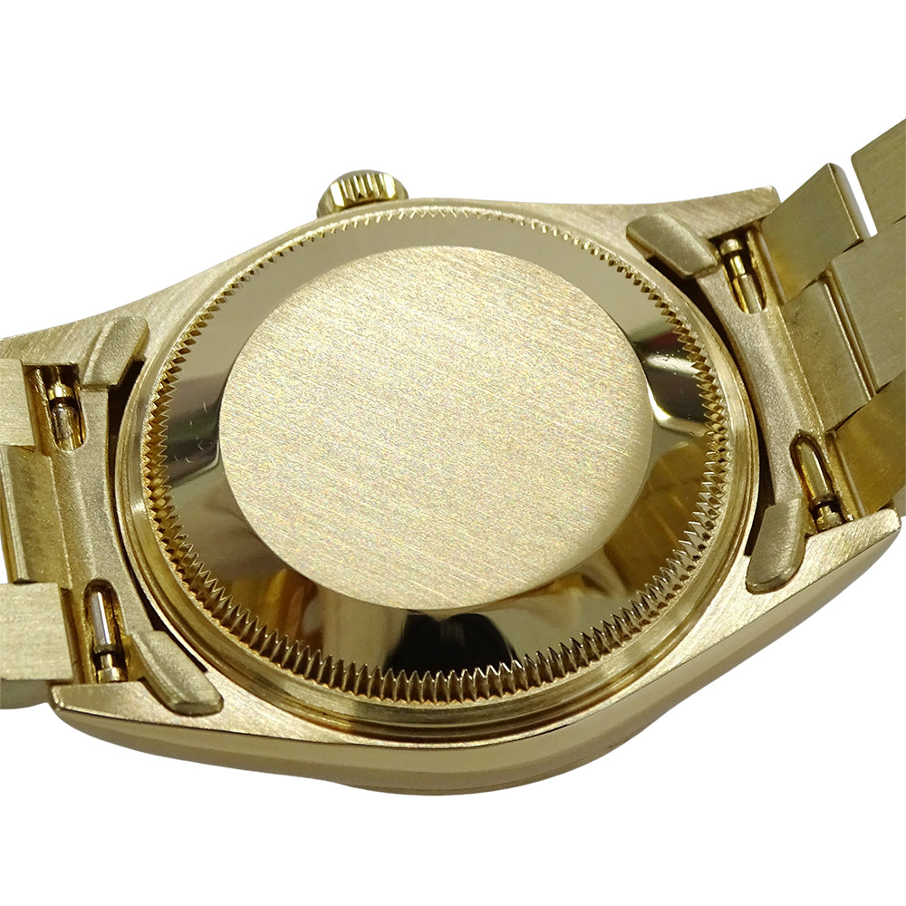 ROLEX ロレックス オイスターパーペチュアル デイト 15238 L番 メンズ 腕時計 自動巻き AT 750YG 18K 金無垢 ゴールド ホワイト OH・ 磨き済み 【中古】