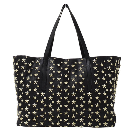 JIMMY CHOO ジミーチュウ ピムリコ トート トートバッグ ブラック レザー レディース 【中古】