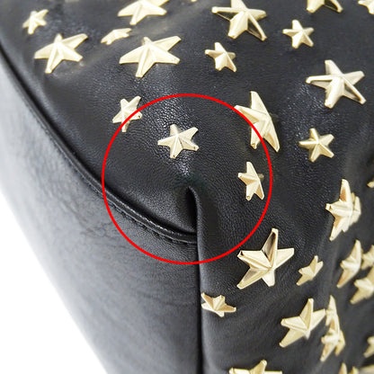 JIMMY CHOO ジミーチュウ ピムリコ トート トートバッグ ブラック レザー レディース 【中古】