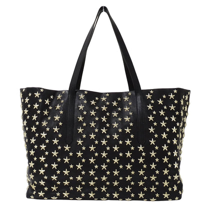 JIMMY CHOO ジミーチュウ ピムリコ トート トートバッグ ブラック レザー レディース 【中古】