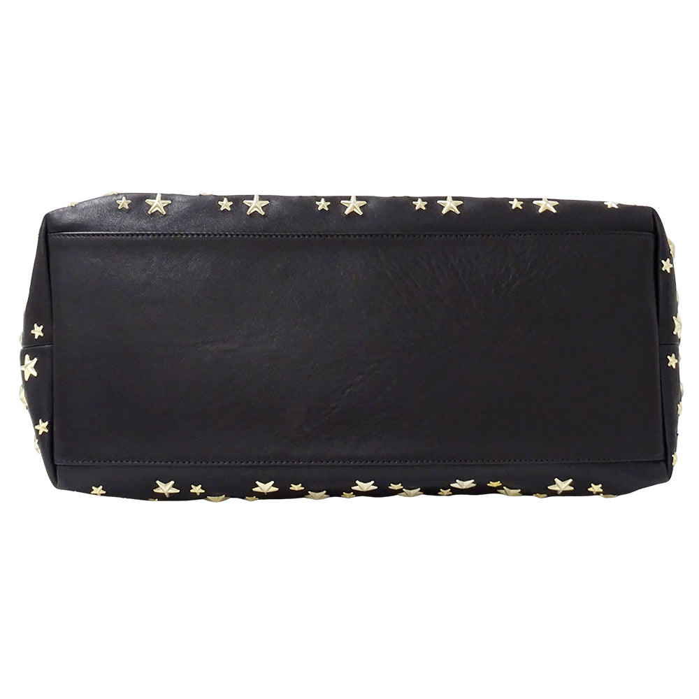 JIMMY CHOO ジミーチュウ ピムリコ トート トートバッグ ブラック レザー レディース 【中古】