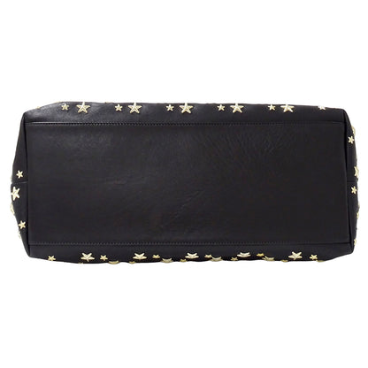 JIMMY CHOO ジミーチュウ ピムリコ トート トートバッグ ブラック レザー レディース 【中古】