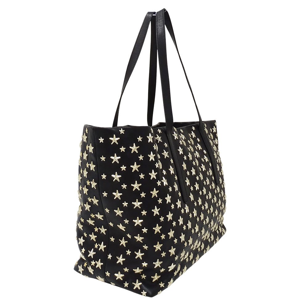 JIMMY CHOO ジミーチュウ ピムリコ トート トートバッグ ブラック レザー レディース 【中古】