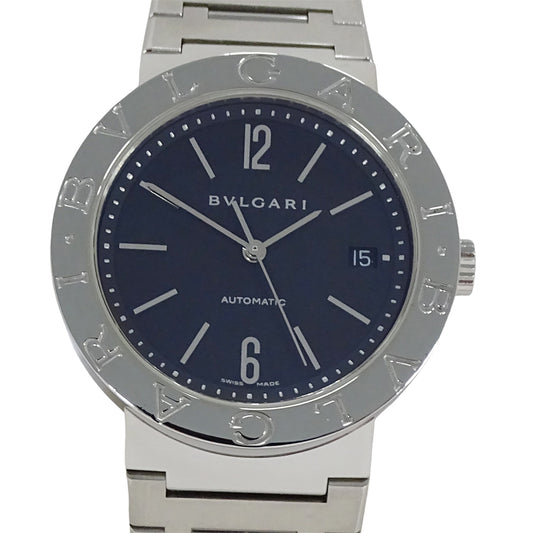 BVLGARI ブルガリ ブルガリブルガリ BB38SS メンズ 腕時計 デイト 自動巻き AT ステンレス SS ブラック 磨き済み 【中古】