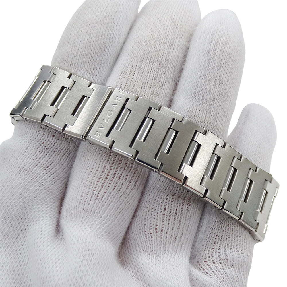 BVLGARI ブルガリ ブルガリブルガリ BB38SS メンズ 腕時計 デイト 自動巻き AT ステンレス SS ブラック 磨き済み 【中古】