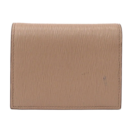 PRADA プラダ 二つ折り財布 ピンクベージュ 1MV204 レザー レディース 【中古】