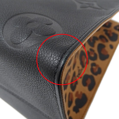 LOUIS VUITTON ルイ・ヴィトン オンザゴー MM ワイルドアットハート トートバッグ モノグラム アンプラント ノワール M58522 モノグラムアンプラント レディース 【中古】