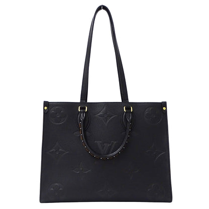 LOUIS VUITTON ルイ・ヴィトン オンザゴー MM ワイルドアットハート トートバッグ モノグラム アンプラント ノワール M58522 モノグラムアンプラント レディース 【中古】