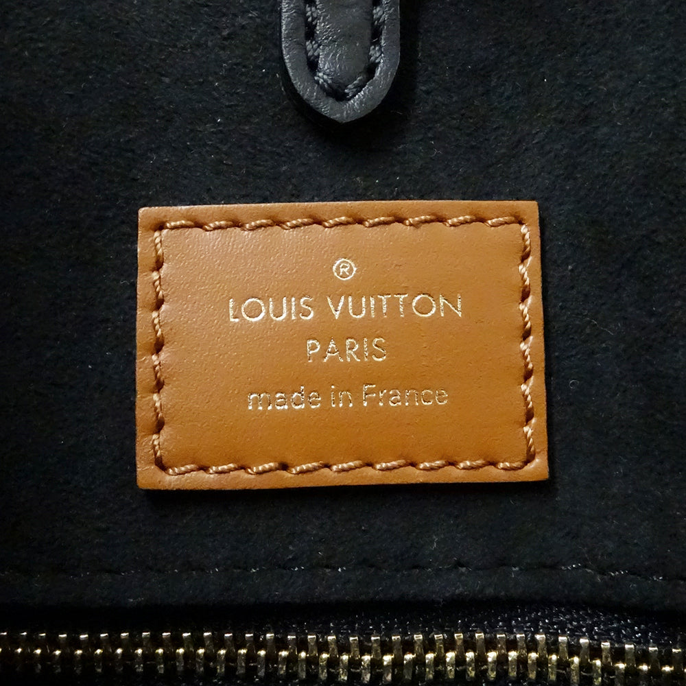 LOUIS VUITTON ルイ・ヴィトン オンザゴー MM ワイルドアットハート トートバッグ モノグラム アンプラント ノワール M58522 モノグラムアンプラント レディース 【中古】