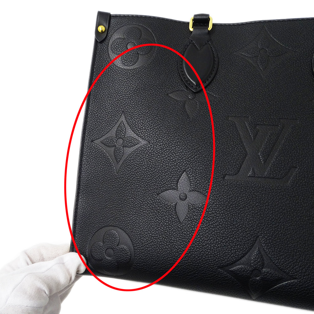 LOUIS VUITTON ルイ・ヴィトン オンザゴー MM ワイルドアットハート トートバッグ モノグラム アンプラント ノワール M58522 モノグラムアンプラント レディース 【中古】