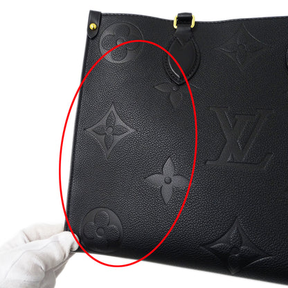 LOUIS VUITTON ルイ・ヴィトン オンザゴー MM ワイルドアットハート トートバッグ モノグラム アンプラント ノワール M58522 モノグラムアンプラント レディース 【中古】