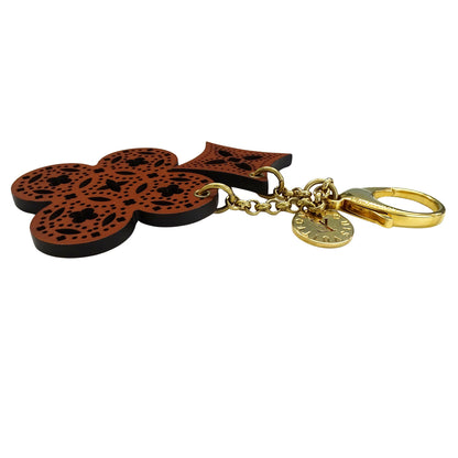 LOUIS VUITTON ルイ・ヴィトン ビジューサック・アラベスク チャーム レザー ブラウン レディース メンズ M66778 【中古】