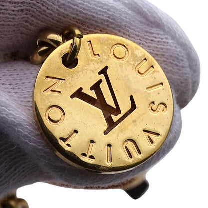 LOUIS VUITTON ルイ・ヴィトン ビジューサック・アラベスク チャーム レザー ブラウン レディース メンズ M66778 【中古】