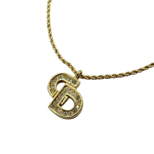 Dior ディオール ロゴ ブレスレット ゴールド レディース 【中古】