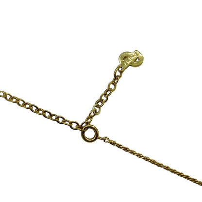Dior ディオール ロゴ ネックレス ゴールド レディース 【中古】