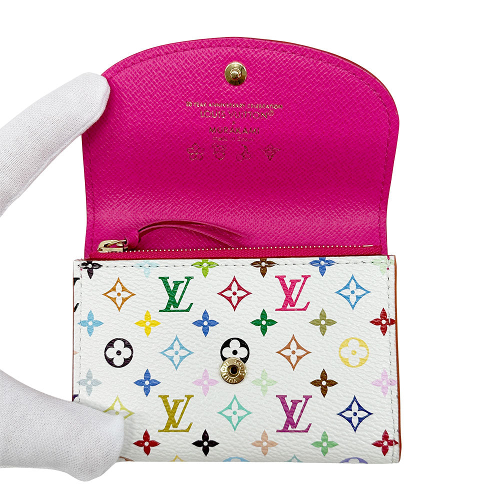 LOUIS VUITTON ルイ・ヴィトン LV×TM ポルトモネ･ロザリ コインケース モノグラムマルチ ホワイト マルチカラー M13399 モノグラムマルチカラー レディース 【中古】