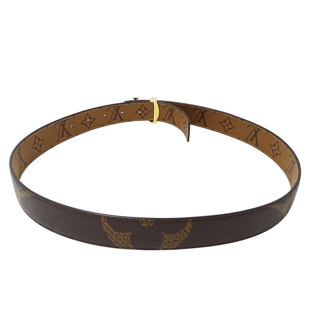 LOUIS VUITTON ルイ・ヴィトン ベルト･LV アイコニック 30MM リバーシブル ベルト モノグラムリバース ブラウン M0149Ｗ モノグラムキャンバス レディース 【中古】