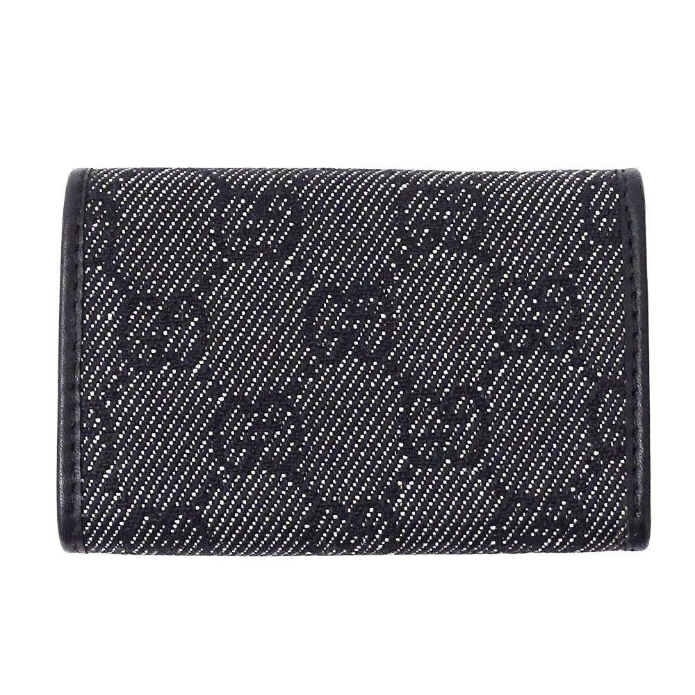 GUCCI グッチ キーケース ブラック 04565 GGキャンバス メンズ 【中古】
