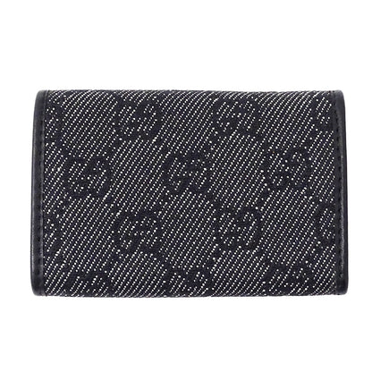 GUCCI グッチ キーケース ブラック 04565 GGキャンバス メンズ 【中古】