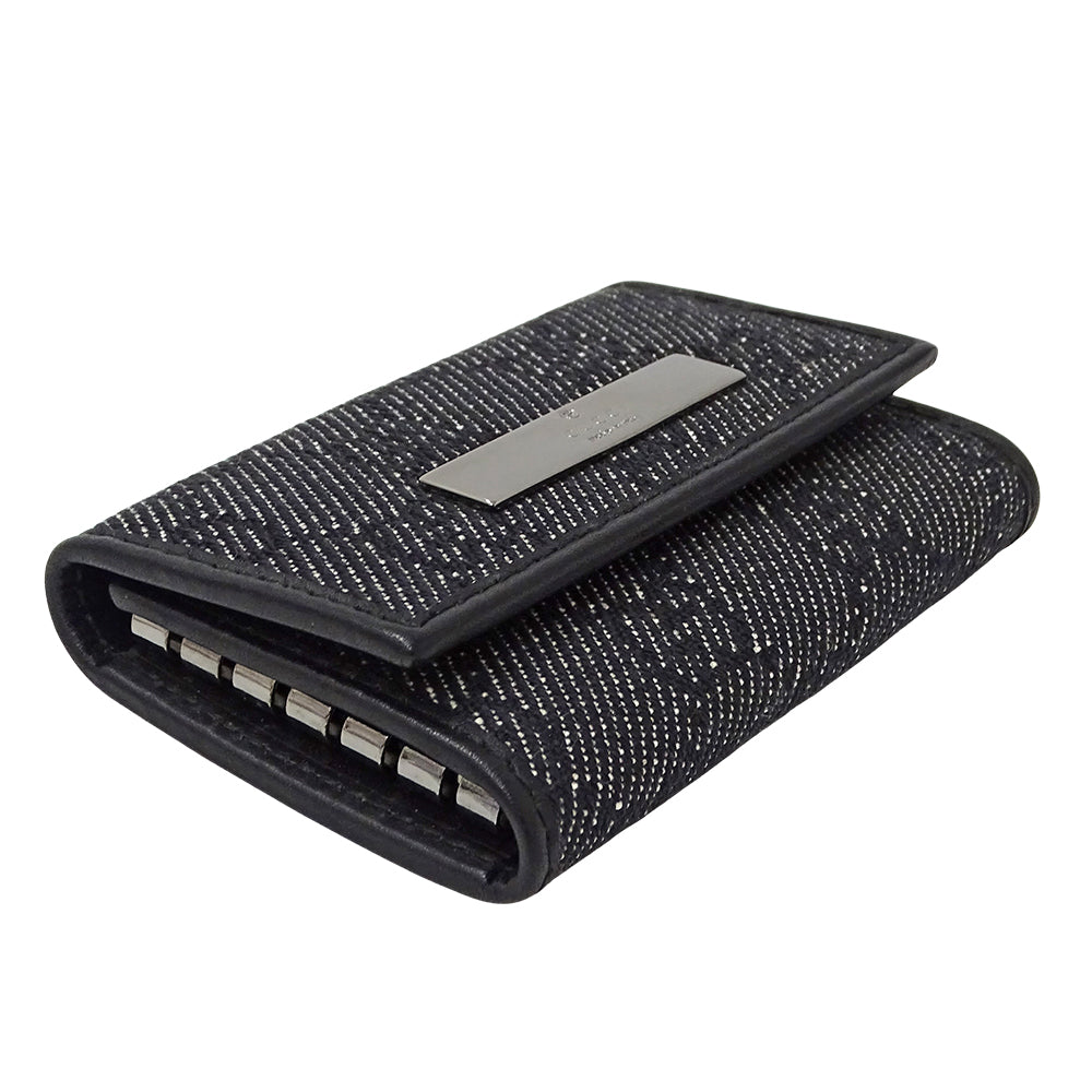 GUCCI グッチ キーケース ブラック 04565 GGキャンバス メンズ 【中古】