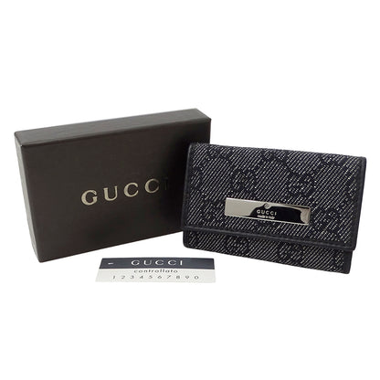 GUCCI グッチ キーケース ブラック 04565 GGキャンバス メンズ 【中古】
