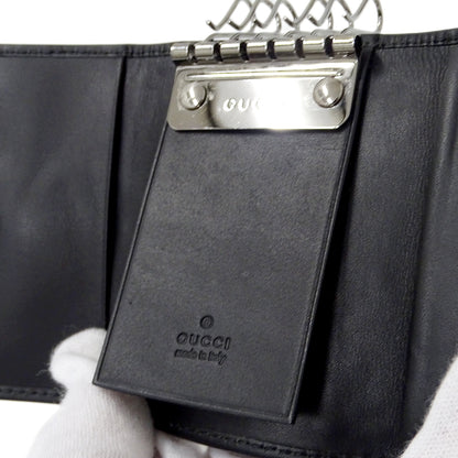 GUCCI グッチ キーケース ブラック 04565 GGキャンバス メンズ 【中古】