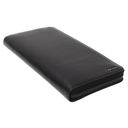 PRADA プラダ 長財布 ブラック 2ML220 レザー メンズ 【中古】