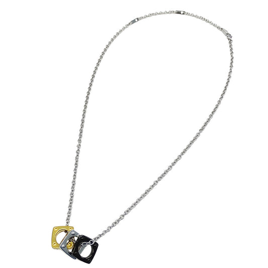 LOUIS VUITTON ルイ・ヴィトン ペンダント･モノグラム ボールド ネックレス モノグラム メタル シルバー マルチカラー メンズ M00675 【中古】