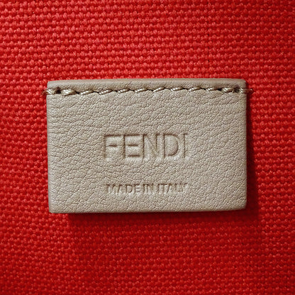 FENDI フェンディ ポーチ ズッカ レッド 8N0148 キャンバス レディース 【中古】