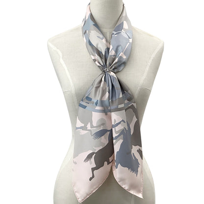 HERMES エルメス カレ90 EX LIBRIS EN CAMOUFLAGE エクリブリスのカモフラージュ スカーフ ピンク シルク レディース 【中古】