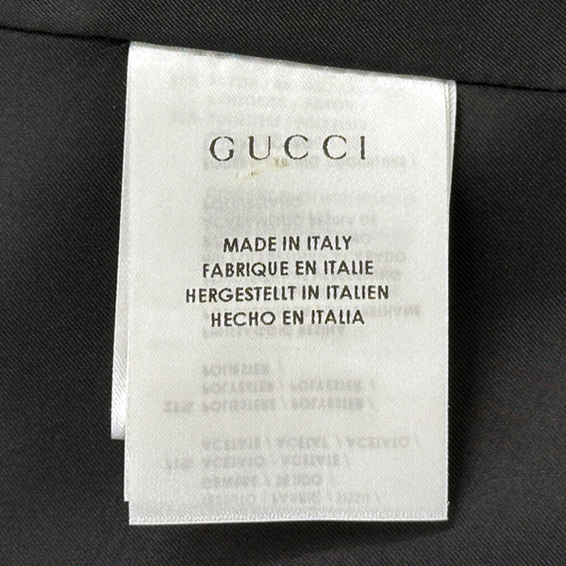 GUCCI グッチ ロングコート その他アウター インターロッキング ブラック 336174 アセテート レディース 【中古】