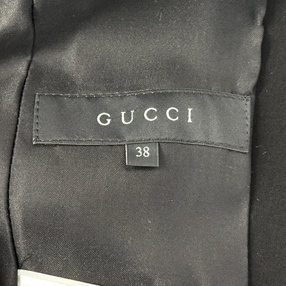 GUCCI グッチ ロングコート その他アウター インターロッキング ブラック 336174 アセテート レディース 【中古】