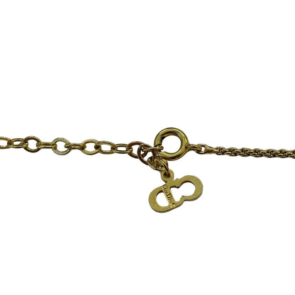 Dior ディオール ロゴ ネックレス ゴールド レディース 【中古】