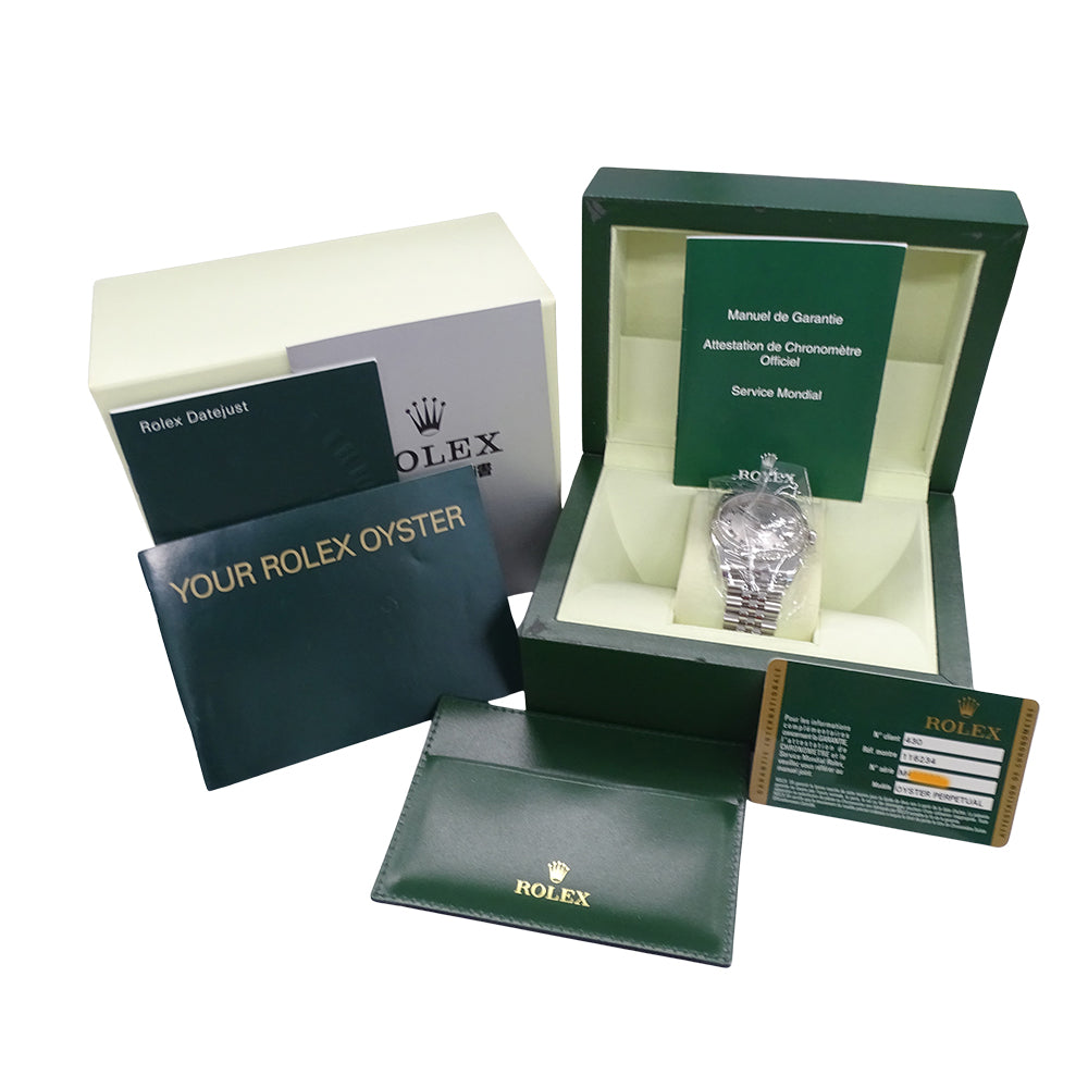 ROLEX ロレックス デイトジャスト 116234 M番 メンズ 腕時計 自動巻き AT ステンレス SS ホワイトゴールド WG ローマ 磨き済み 【中古】