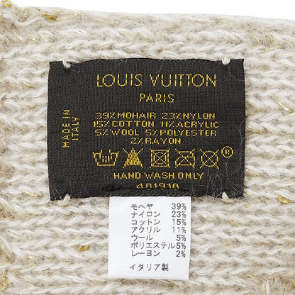 LOUIS VUITTON ルイ・ヴィトン エシャルプ・モノグラム グリッター マフラー・ストール モノグラム ベージュ M74741 レディース 【中古】