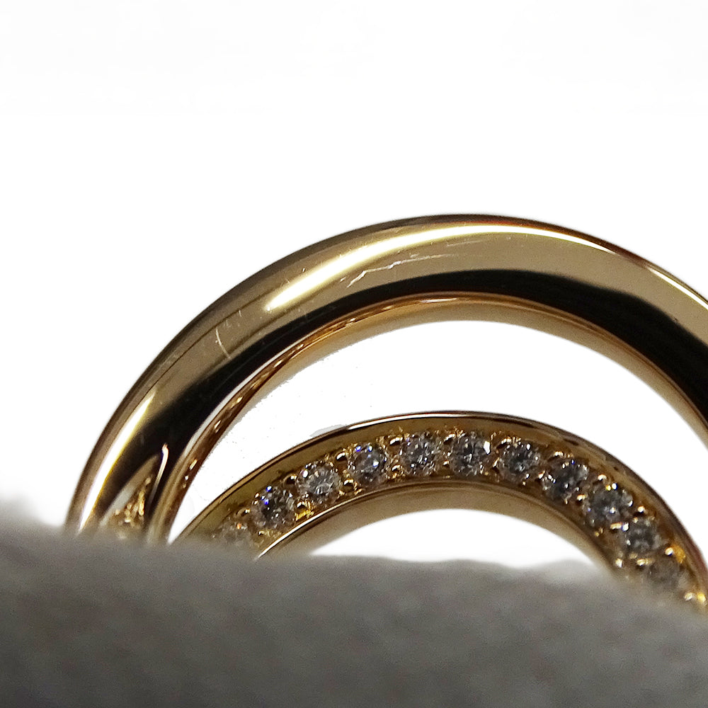 Cartier カルティエ エタンセル ネックレス 750PG ピンクゴールド ダイヤモンド レディース 磨き済み 【中古】