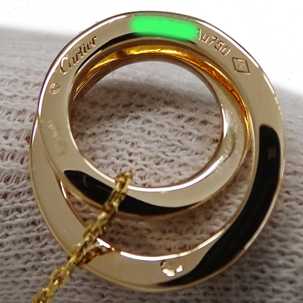 Cartier カルティエ エタンセル ネックレス 750PG ピンクゴールド ダイヤモンド レディース 磨き済み 【中古】
