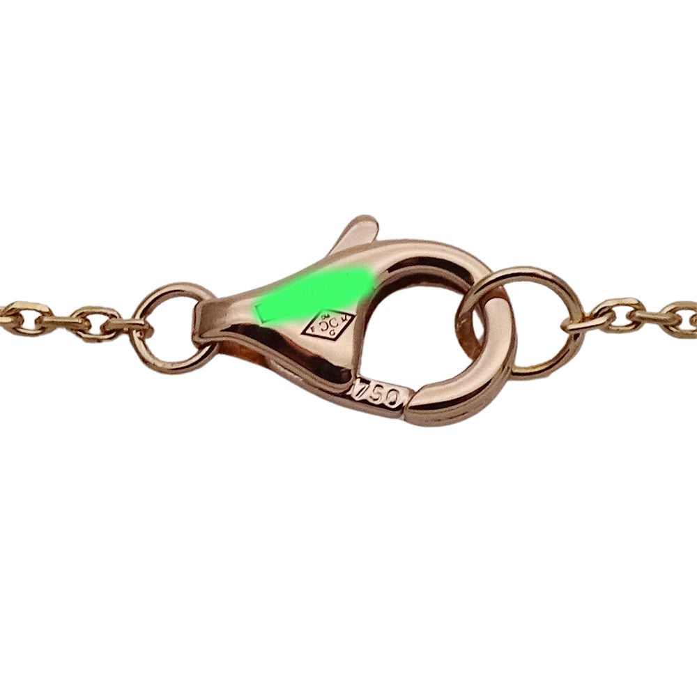 Cartier カルティエ エタンセル ネックレス 750PG ピンクゴールド ダイヤモンド レディース 磨き済み 【中古】