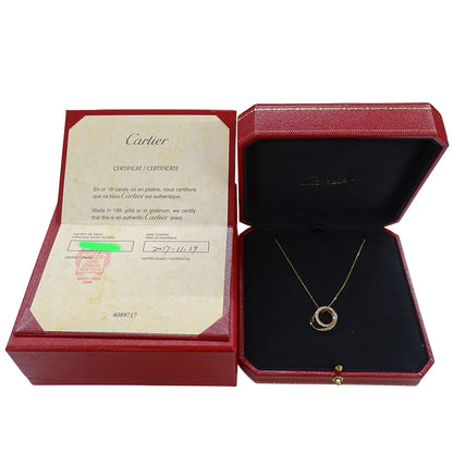 Cartier カルティエ エタンセル ネックレス 750PG ピンクゴールド ダイヤモンド レディース 磨き済み 【中古】