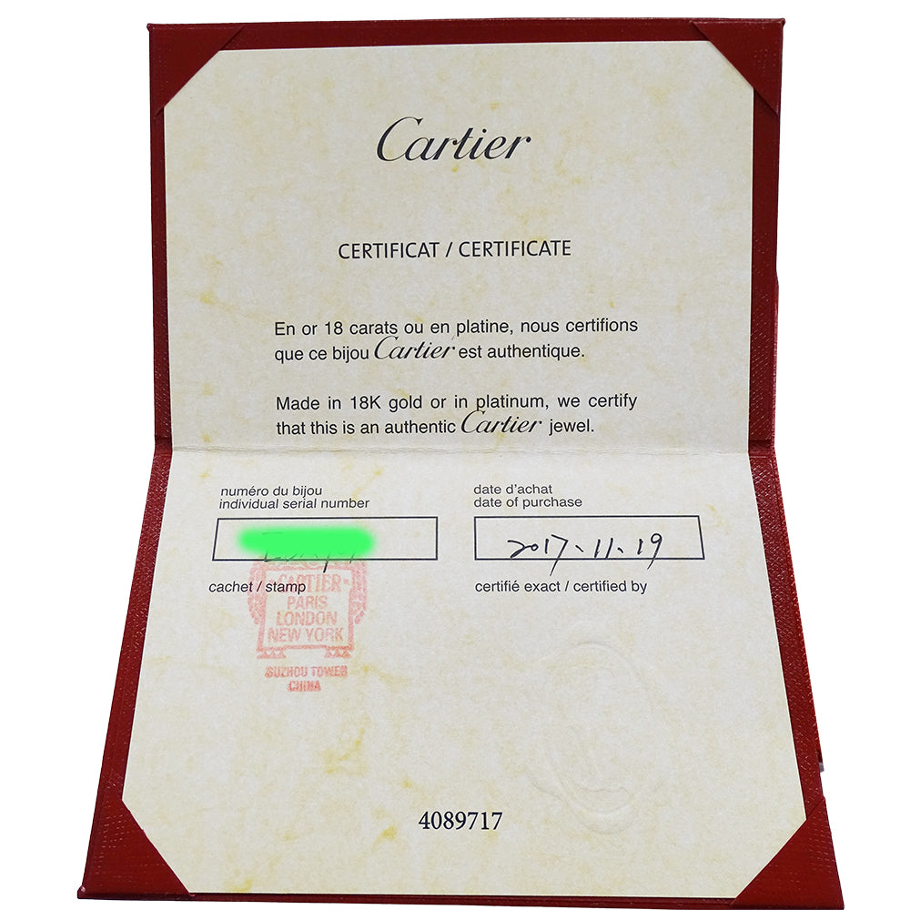 Cartier カルティエ エタンセル ネックレス 750PG ピンクゴールド ダイヤモンド レディース 磨き済み 【中古】