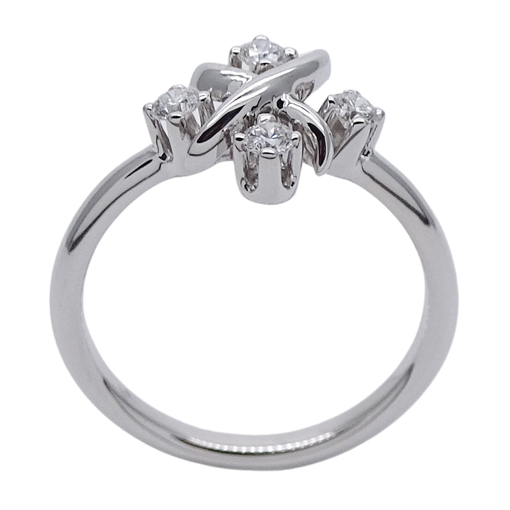 TIFFANY&Co. ティファニー ジャン シュランバージェ リング 指輪 PT950 ダイヤモンド プラチナ 約11号 レディース 磨き済み【中古】